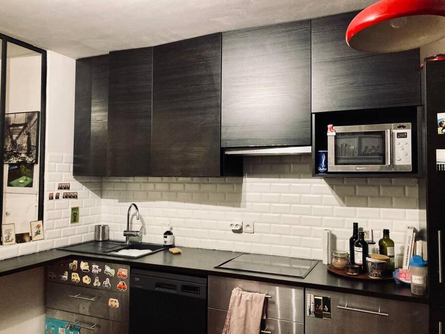 Paris : Appartement Familial Avec Parking Prive 克利希 外观 照片